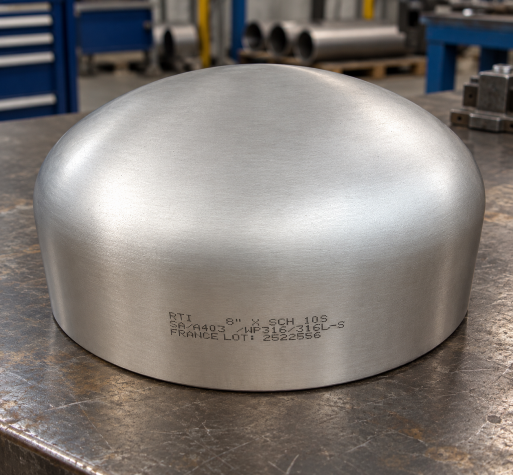 ASTM A403 stainless steel butt-weld end cap